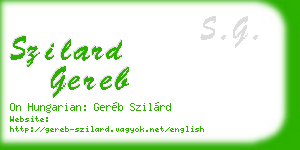 szilard gereb business card
